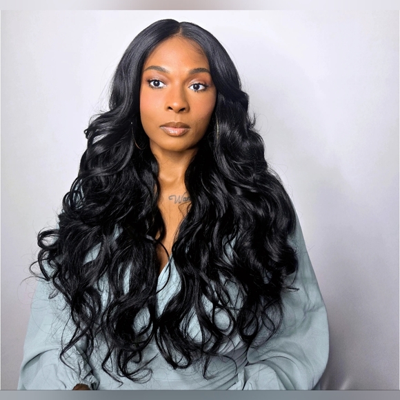 The Stylist Human Hair Blend Pre Plucked 13x6 Invisible HD Lace Frontal Wig Bell - Picture 4 of 4